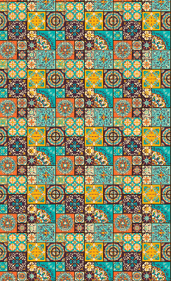 Rolgordijn voor het raam Kleurrijke mandala