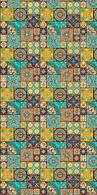 Rolgordijn voor het raam Kleurrijke mandala