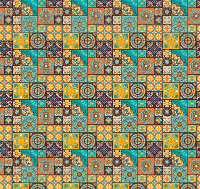 Rolgordijn voor het raam Kleurrijke mandala