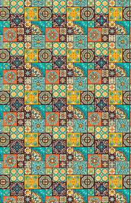 Rolgordijn voor het raam Kleurrijke mandala