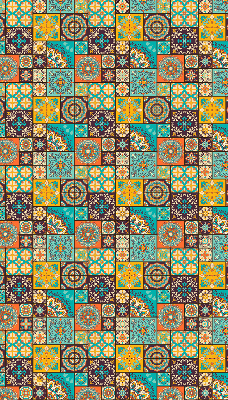 Rolgordijn voor het raam Kleurrijke mandala