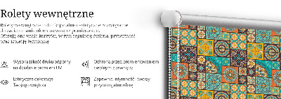 Rolgordijn voor het raam Kleurrijke mandala