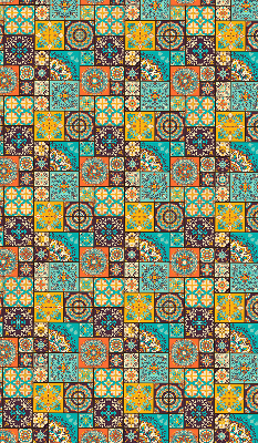 Rolgordijn voor het raam Kleurrijke mandala