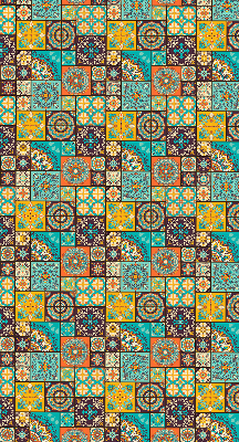 Rolgordijn voor het raam Kleurrijke mandala