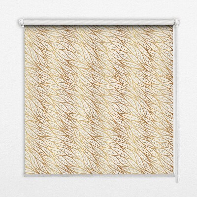 Rolgordijn voor het raam Gouden bladeren