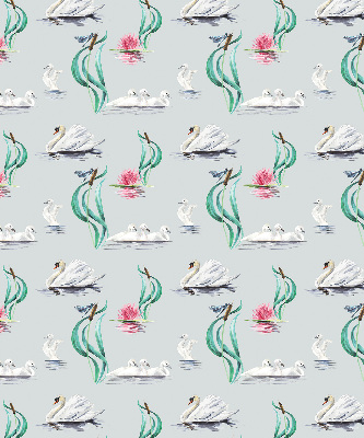 Rolgordijn voor het raam Zwanen en eenden