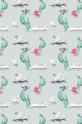 Rolgordijn voor het raam Zwanen en eenden