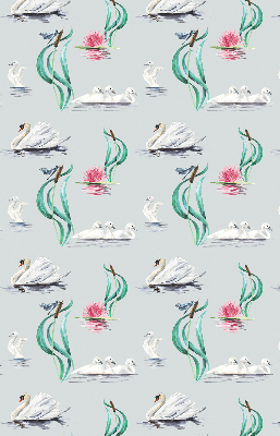 Rolgordijn voor het raam Zwanen en eenden