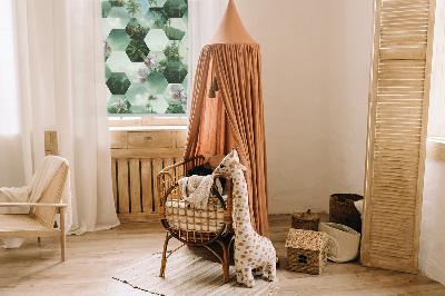 Rolgordijn verduisterend Groene zeshoeken