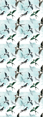 Rolgordijn voor het raam Zwaluwen