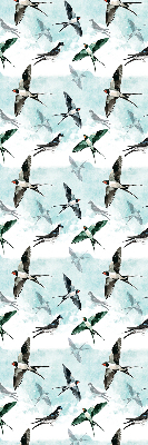 Rolgordijn voor het raam Zwaluwen