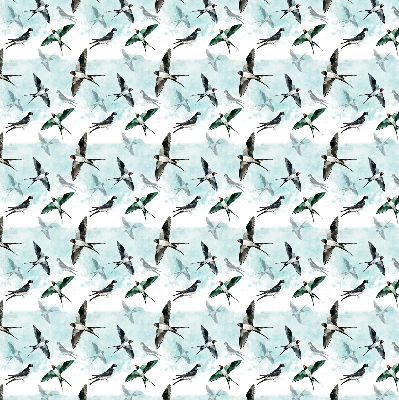 Rolgordijn voor het raam Zwaluwen