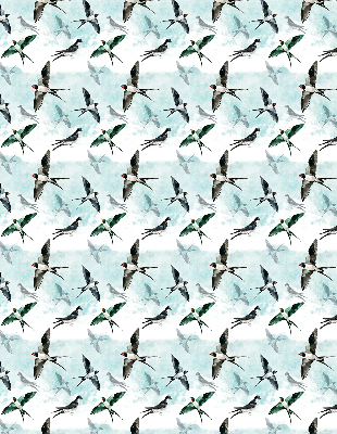 Rolgordijn voor het raam Zwaluwen