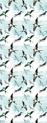 Rolgordijn voor het raam Zwaluwen