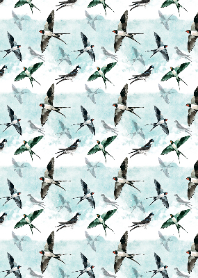 Rolgordijn voor het raam Zwaluwen