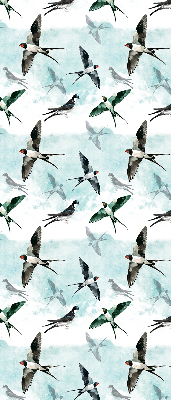 Rolgordijn voor het raam Zwaluwen