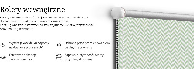 Rolgordijn voor het raam Groene visgraat