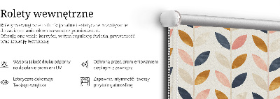 Rolgordijn voor het raam Bladeren