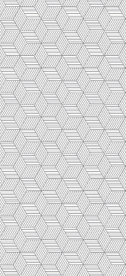 Rolgordijn verduisterend 3D gestreepte vierkanten