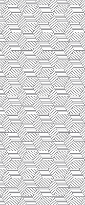 Rolgordijn verduisterend 3D gestreepte vierkanten