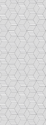 Rolgordijn verduisterend 3D gestreepte vierkanten