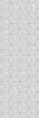 Rolgordijn verduisterend 3D gestreepte vierkanten