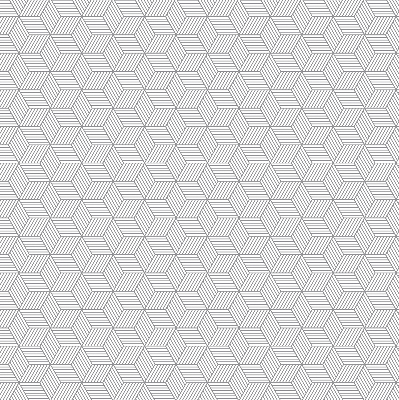 Rolgordijn verduisterend 3D gestreepte vierkanten