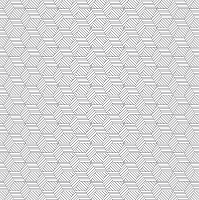 Rolgordijn verduisterend 3D gestreepte vierkanten