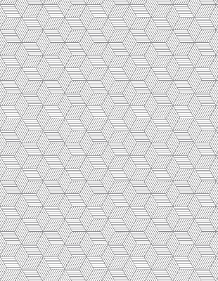 Rolgordijn verduisterend 3D gestreepte vierkanten