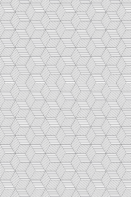 Rolgordijn verduisterend 3D gestreepte vierkanten