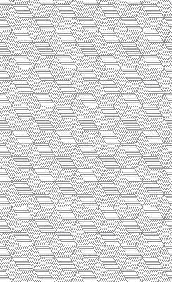 Rolgordijn verduisterend 3D gestreepte vierkanten