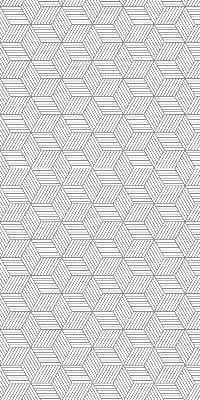 Rolgordijn verduisterend 3D gestreepte vierkanten