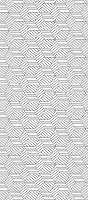 Rolgordijn verduisterend 3D gestreepte vierkanten