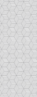 Rolgordijn verduisterend 3D gestreepte vierkanten