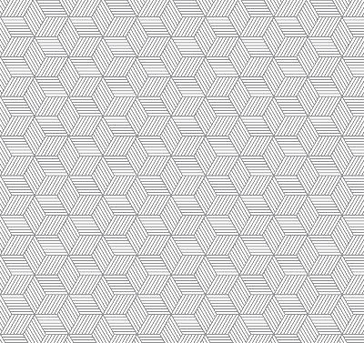 Rolgordijn verduisterend 3D gestreepte vierkanten