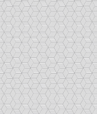 Rolgordijn verduisterend 3D gestreepte vierkanten