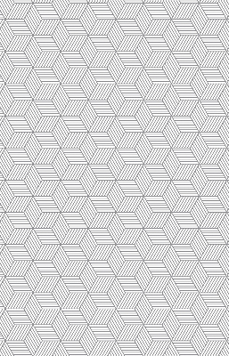 Rolgordijn verduisterend 3D gestreepte vierkanten