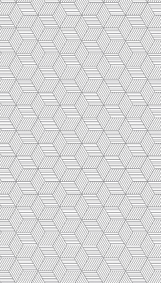 Rolgordijn verduisterend 3D gestreepte vierkanten