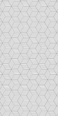 Rolgordijn verduisterend 3D gestreepte vierkanten