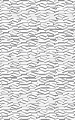 Rolgordijn verduisterend 3D gestreepte vierkanten