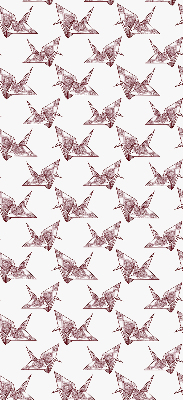 Rolgordijn verduisterend Origami zwanen