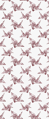 Rolgordijn verduisterend Origami zwanen