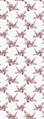 Rolgordijn verduisterend Origami zwanen