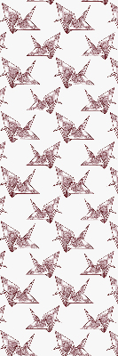 Rolgordijn verduisterend Origami zwanen