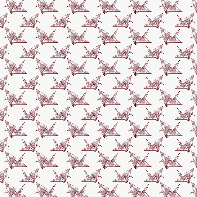 Rolgordijn verduisterend Origami zwanen