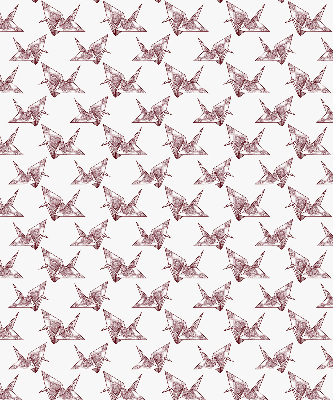 Rolgordijn verduisterend Origami zwanen