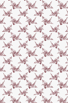 Rolgordijn verduisterend Origami zwanen