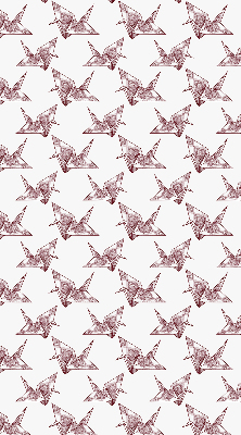 Rolgordijn verduisterend Origami zwanen