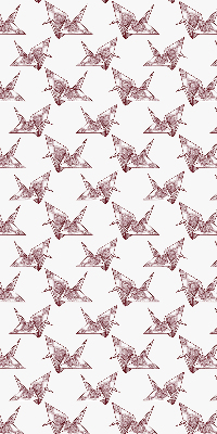 Rolgordijn verduisterend Origami zwanen