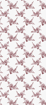 Rolgordijn verduisterend Origami zwanen